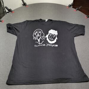 Next Level Mens 2XL Bunnie X Jelly Roll Graphic T-Shirt Black Big & Tall Concert